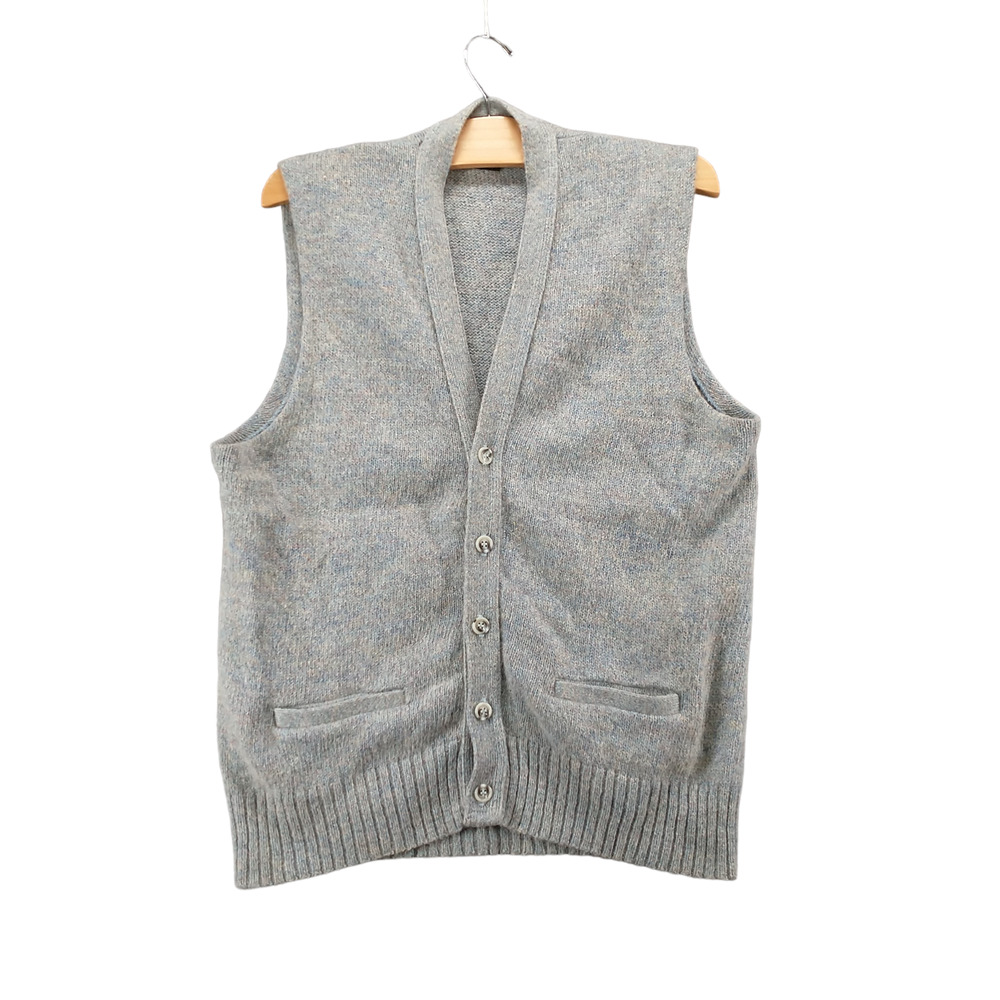 Robert Bruce Men's Knit Sweater Vest Multicolor Medium Sleeveless Wool Blend